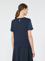 max mara satin crew-neck t-shirt for women