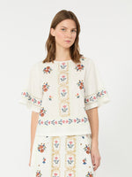 max mara embroidered t-shirt for women