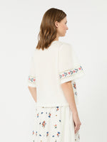 max mara embroidered t-shirt for women