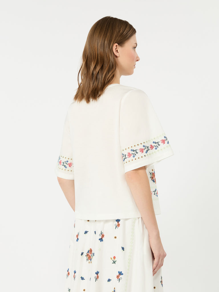 max mara embroidered t-shirt