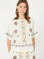 max mara embroidered t-shirt for women