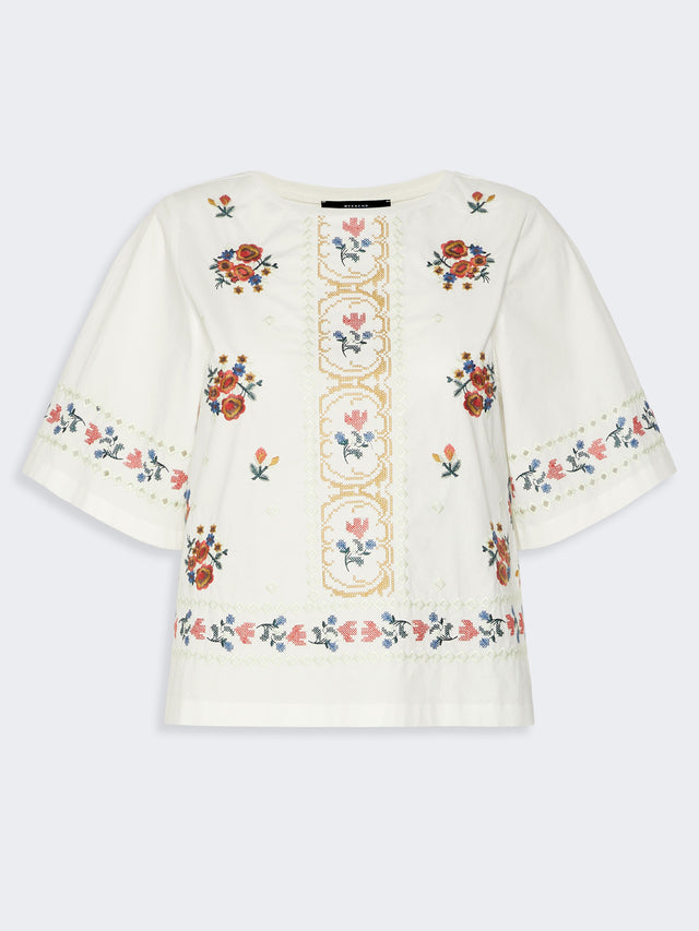 max mara embroidered t-shirt for women