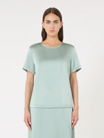 Satin And Jersey T-Shirt for Women - Jade - Max Mara UAE
