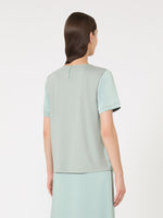 Satin And Jersey T-Shirt for Women - Jade - Max Mara UAE