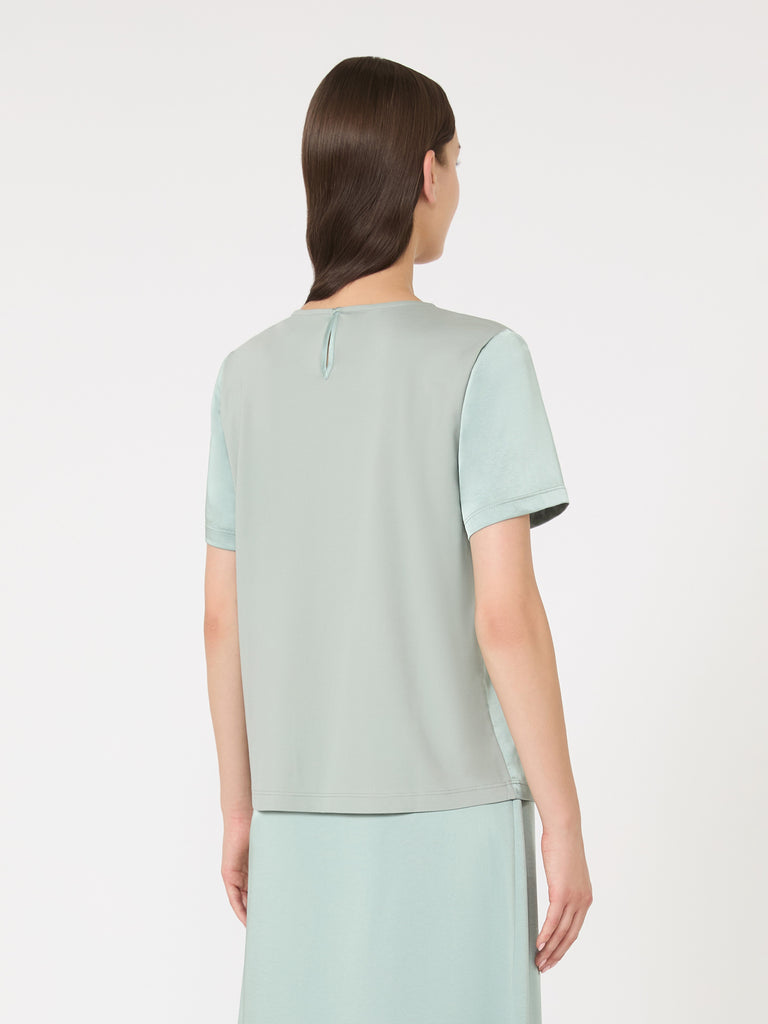 max mara satin and jersey t-shirt