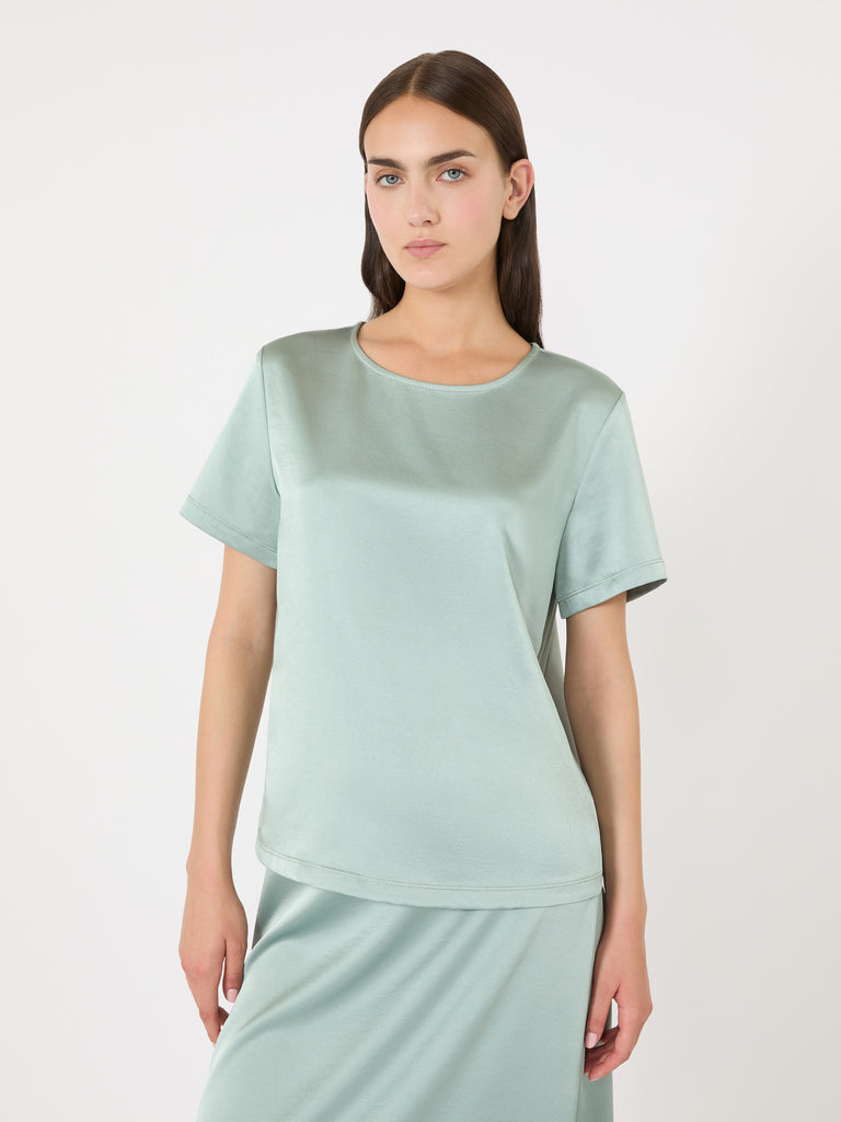 max mara satin and jersey t-shirt