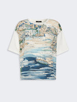 max mara jersey and printed silk t-shirt for women