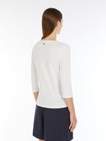Organic Cotton Jersey T-Shirt for Women - White - Max Mara UAE