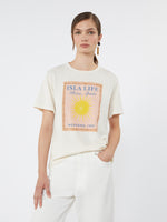 Cotton Jersey T-Shirt for Women - Ecru - Max Mara UAE