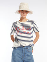 Cotton T-Shirt for Women - Navy - Max Mara UAE