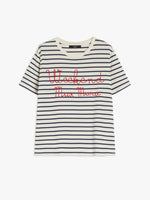 Cotton T-Shirt for Women - Navy - Max Mara UAE