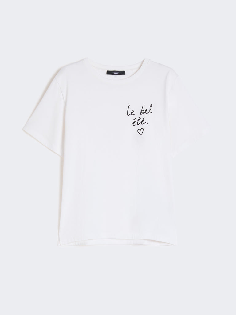 max mara jersey t-shirt with graphics