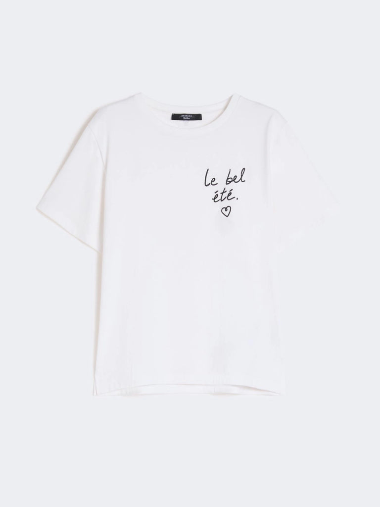 max mara jersey t-shirt with graphics