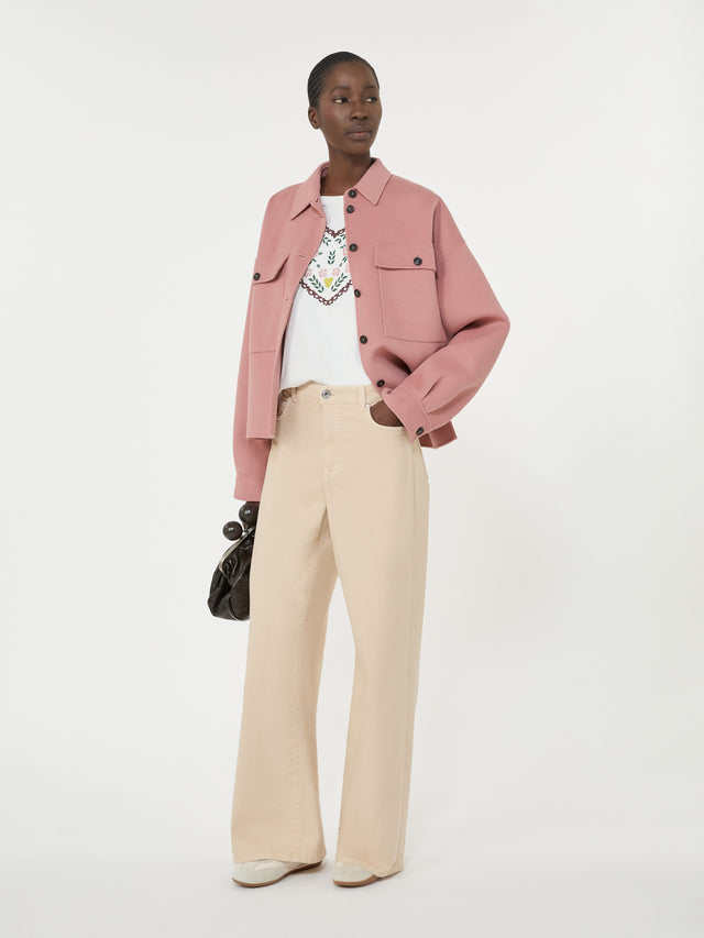 max mara cotton t-shirt with graphic print for women