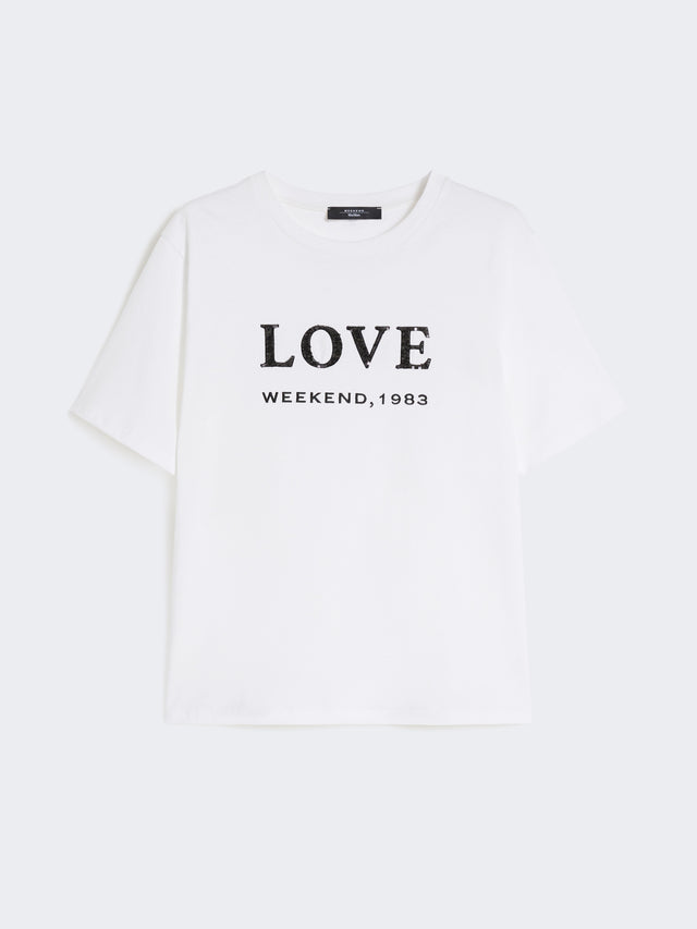 max mara print and embroidery-adorned jersey t-shirt for women