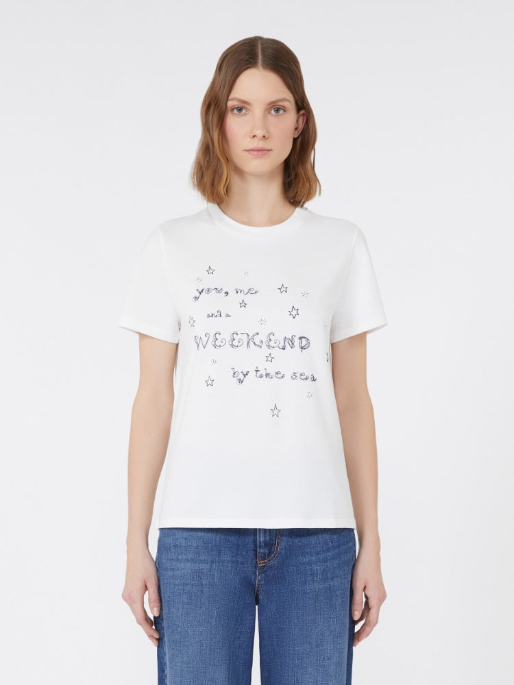 Cotton print T-shirt
