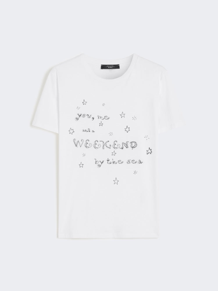 Cotton print T-shirt