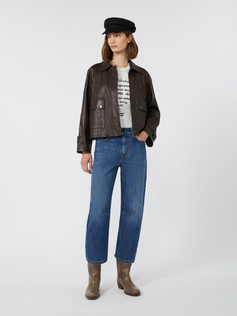 max mara cotton print t-shirt