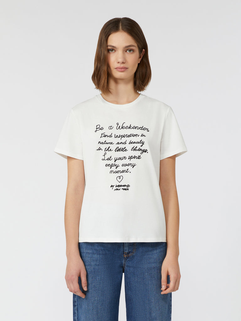 max mara cotton print t-shirt