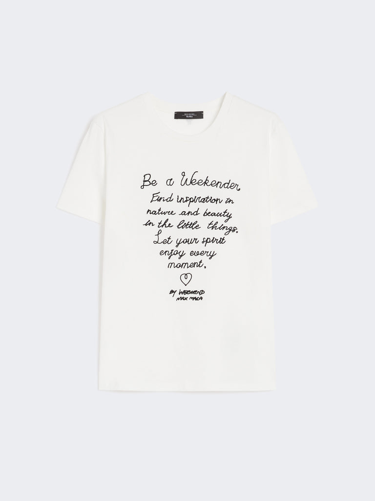 max mara cotton print t-shirt