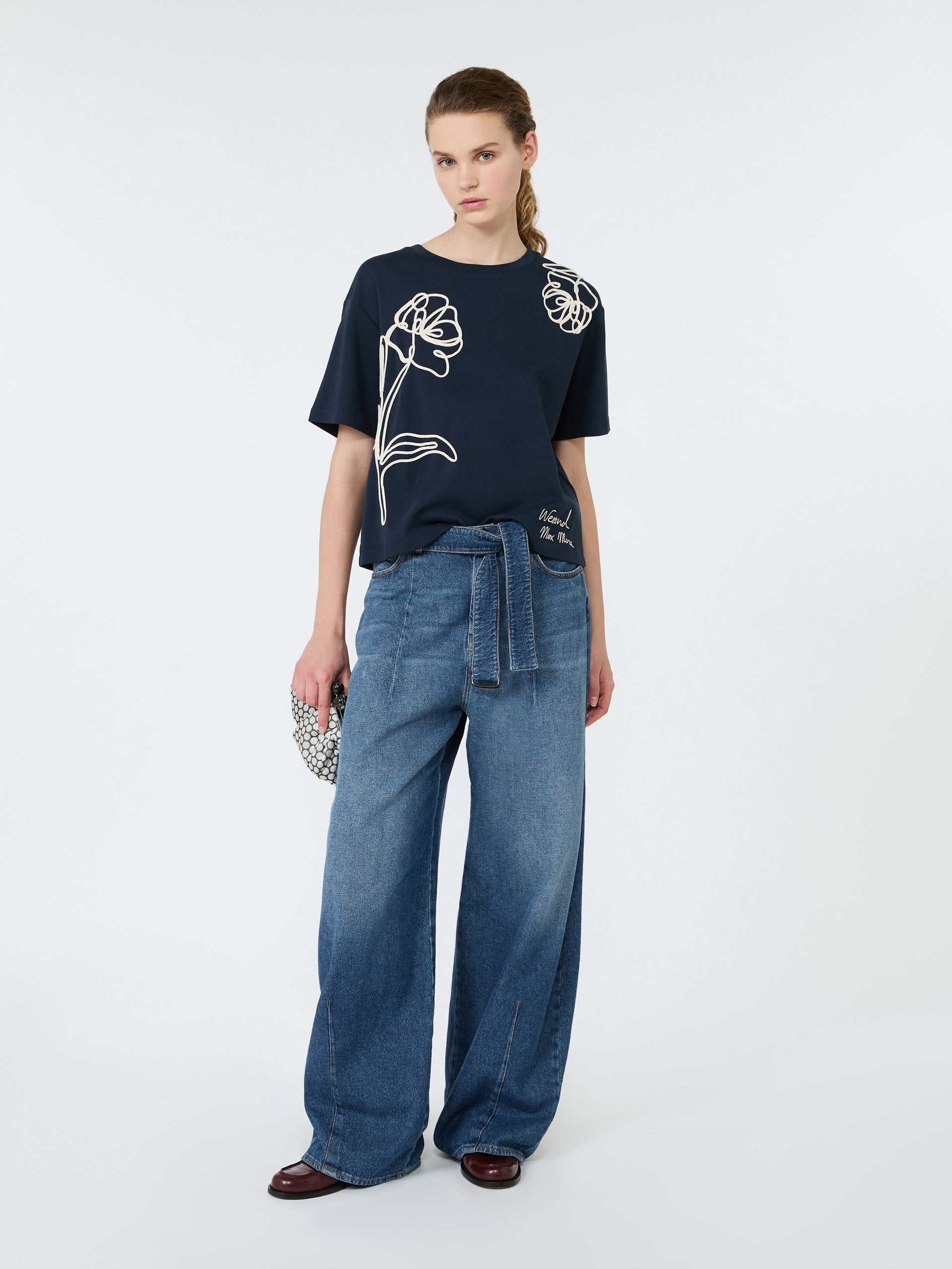 max mara boxy-fit cotton t-shirt for women