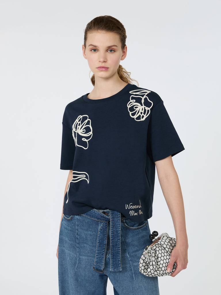 max mara boxy-fit cotton t-shirt