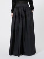 max mara long silk-blend taffeta skirt for women