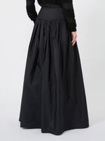 max mara long silk-blend taffeta skirt for women
