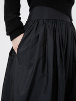 max mara long silk-blend taffeta skirt for women
