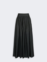 max mara long silk-blend taffeta skirt for women