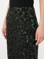 max mara sequinned and embroidered tulle pencil skirt for women