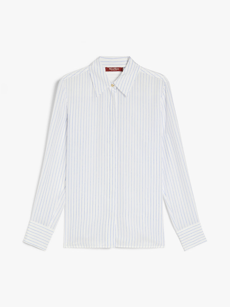 Printed crepe de chine shirt