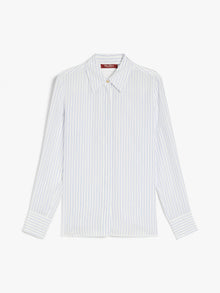 Printed crepe de chine shirt