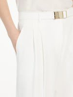 Long Cady Trousers for Women - White - Max Mara UAE