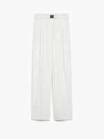 Long Cady Trousers for Women - White - Max Mara UAE