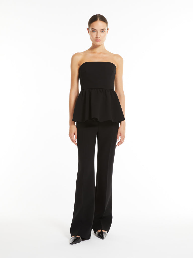 max mara flared sable trousers