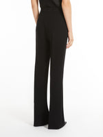 Flared Sable Trousers for Women - Black - Max Mara UAE