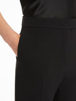 Flared Sable Trousers for Women - Black - Max Mara UAE