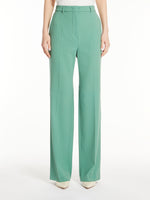 Wool crepe trousers