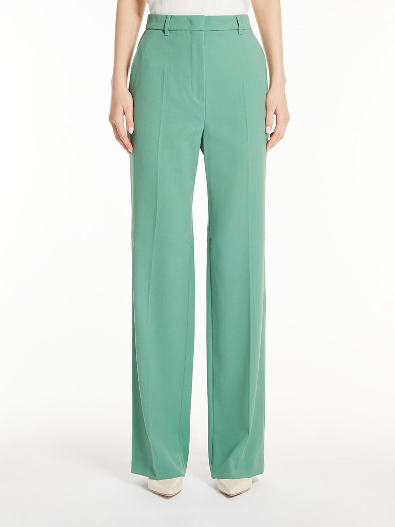 Wool crepe trousers