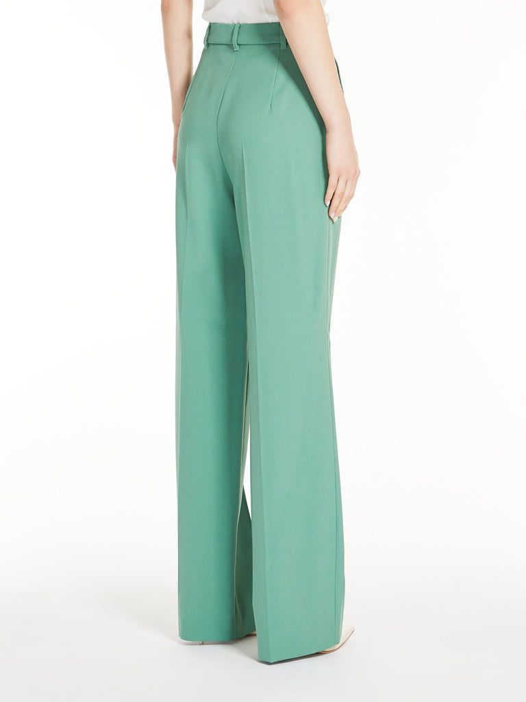 Wool crepe trousers