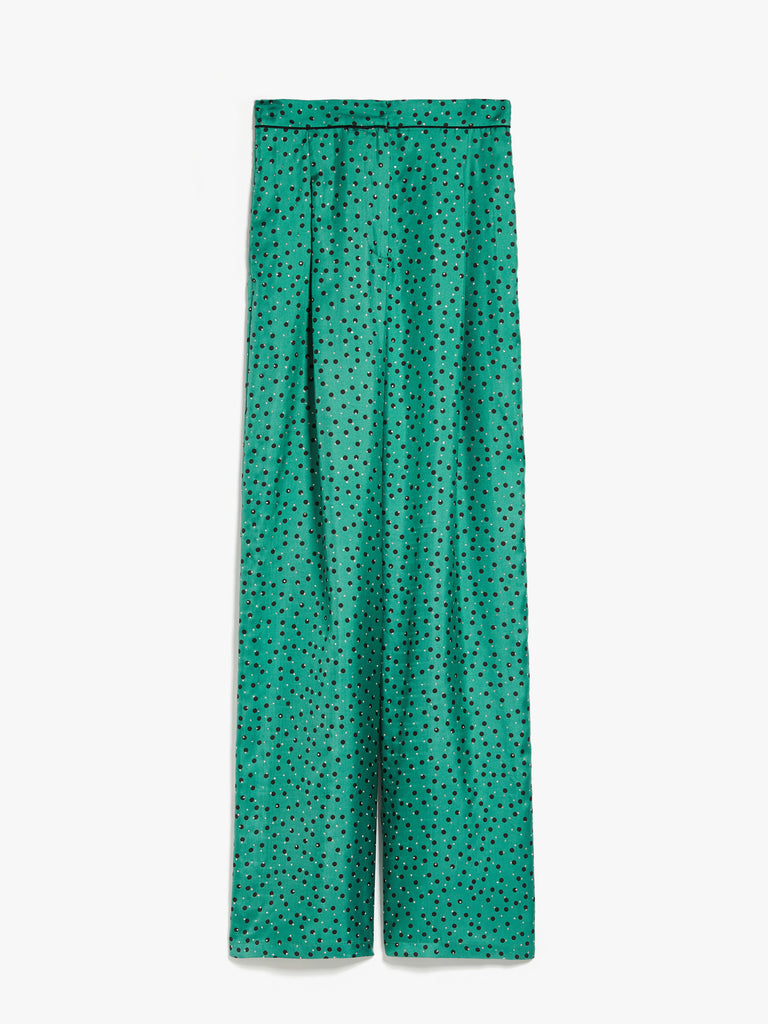 Silk palazzo trousers