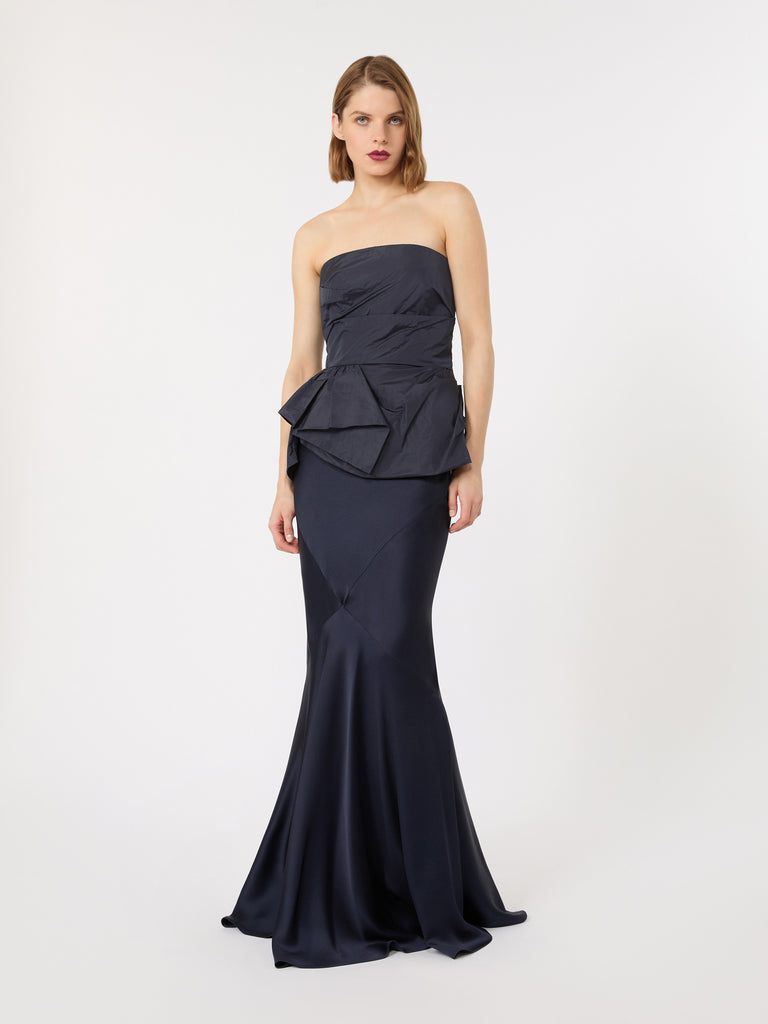 max mara taffeta corset top