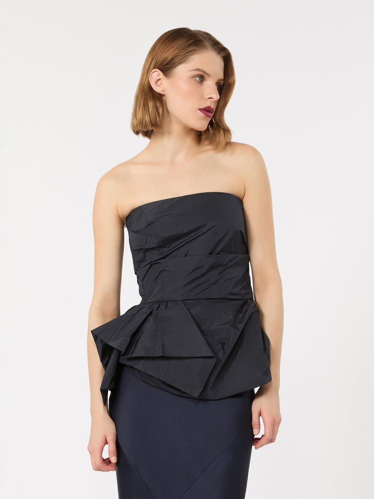 max mara taffeta corset top