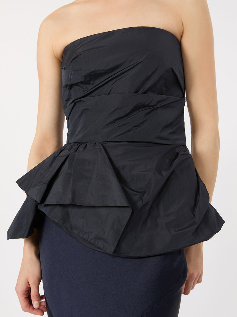 max mara taffeta corset top