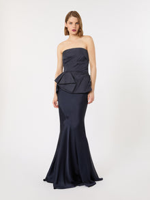 Taffeta Corset Top for Women - Ultramarine - Max Mara UAE