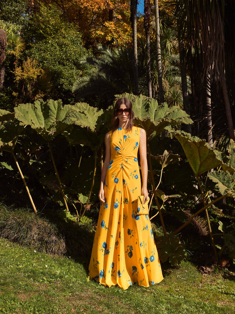 Long silk dress