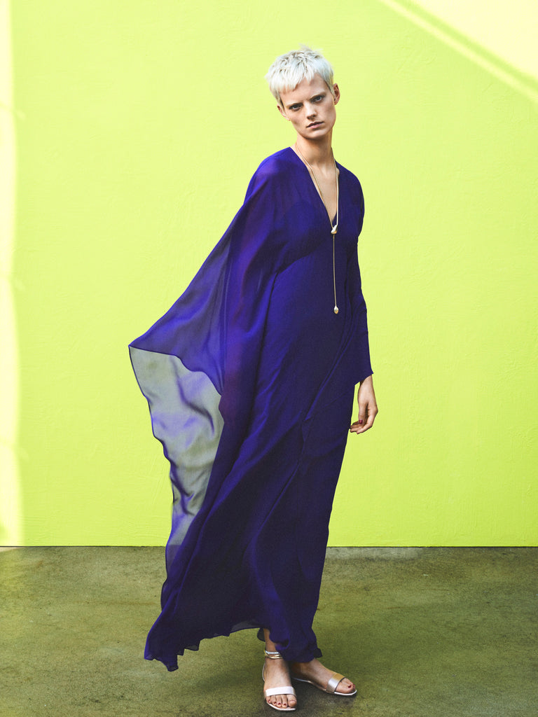 Butterfly sleeve dress