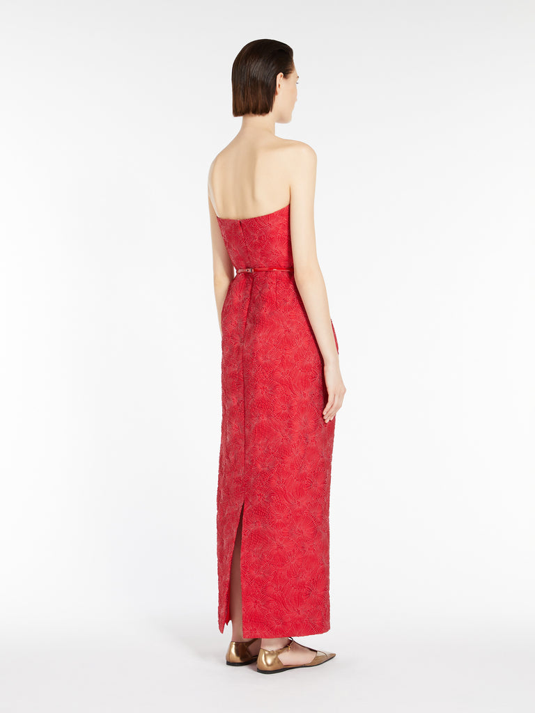 max mara cloqué bustier dress