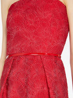 Cloqué Bustier Dress for Women - Red - Max Mara UAE
